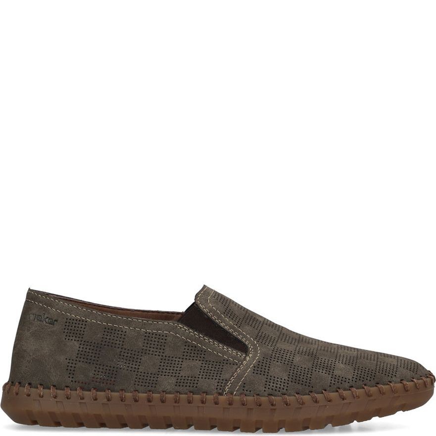 RIEKER Loaferiai vyrams, Ruda, Slipper 2