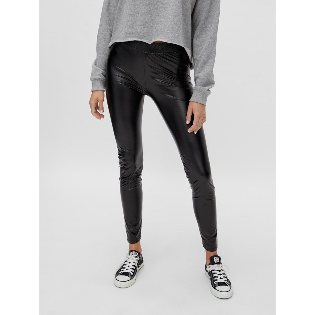 NOISY MAY Tamprės moterims, Juoda, NMJINNA HW SLIM LEGGI 5