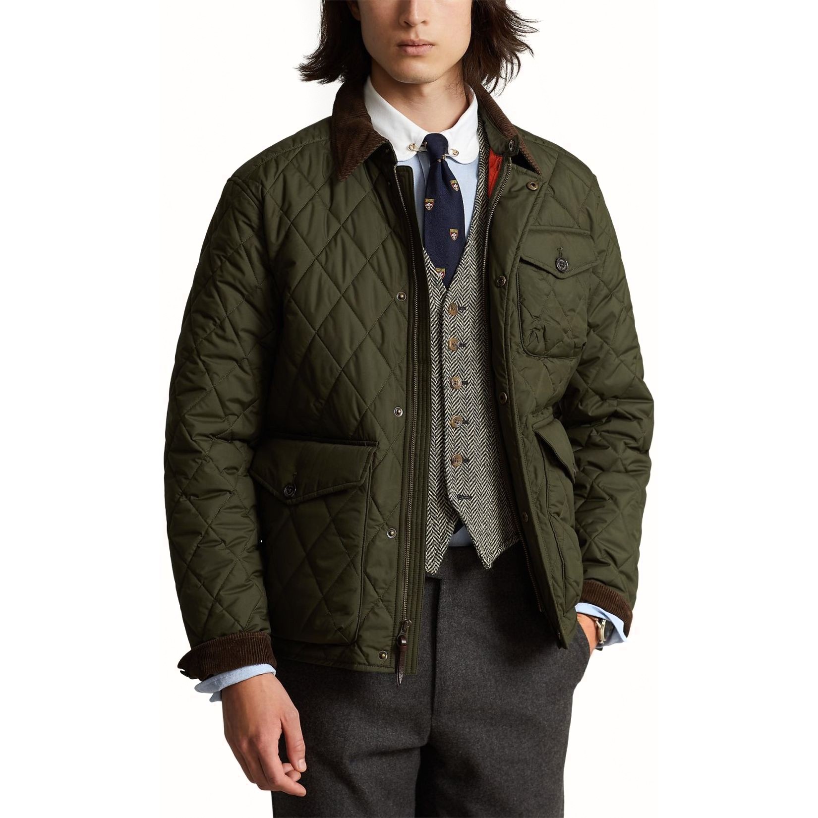 POLO RALPH LAUREN Striukė vyrams, Žalia, Beaton lined field jacket 2