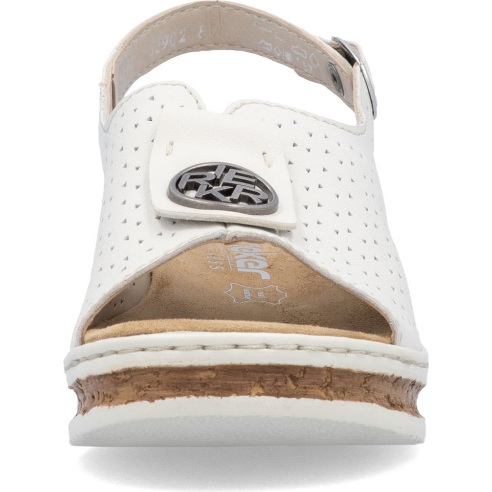 RIEKER Basutės moterims, Balta, Sandals 6