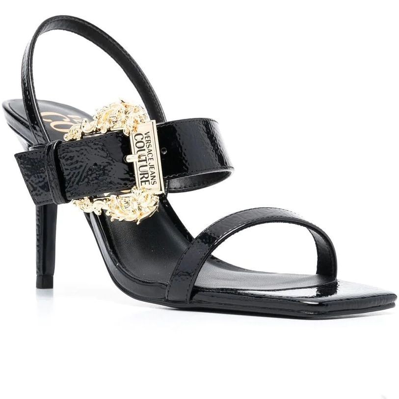 VERSACE JEANS CUTURE Basutės moterims, Juoda, Fondo emily sandals 1