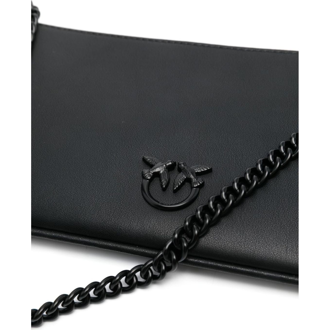 PINKO Rankinė per petį moterims, Juoda, Love birds-plaque shoulder bag 3