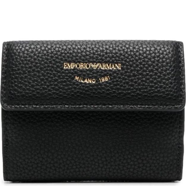 EMPORIO ARMANI Piniginė moterims, Juoda, Wallet 1