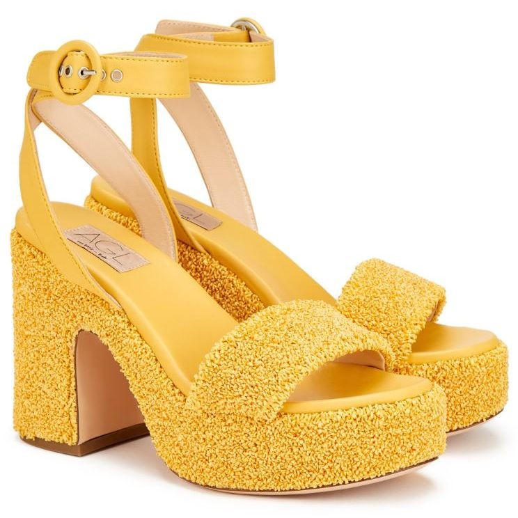 AGL Basutės moterims, Geltona, Sista zebry sandals 1