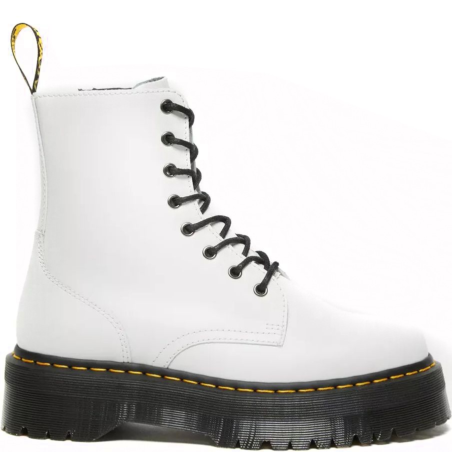 DR. MARTENS Aulinukai moterims, Balta, Jadon Polished Smooth Booties 2