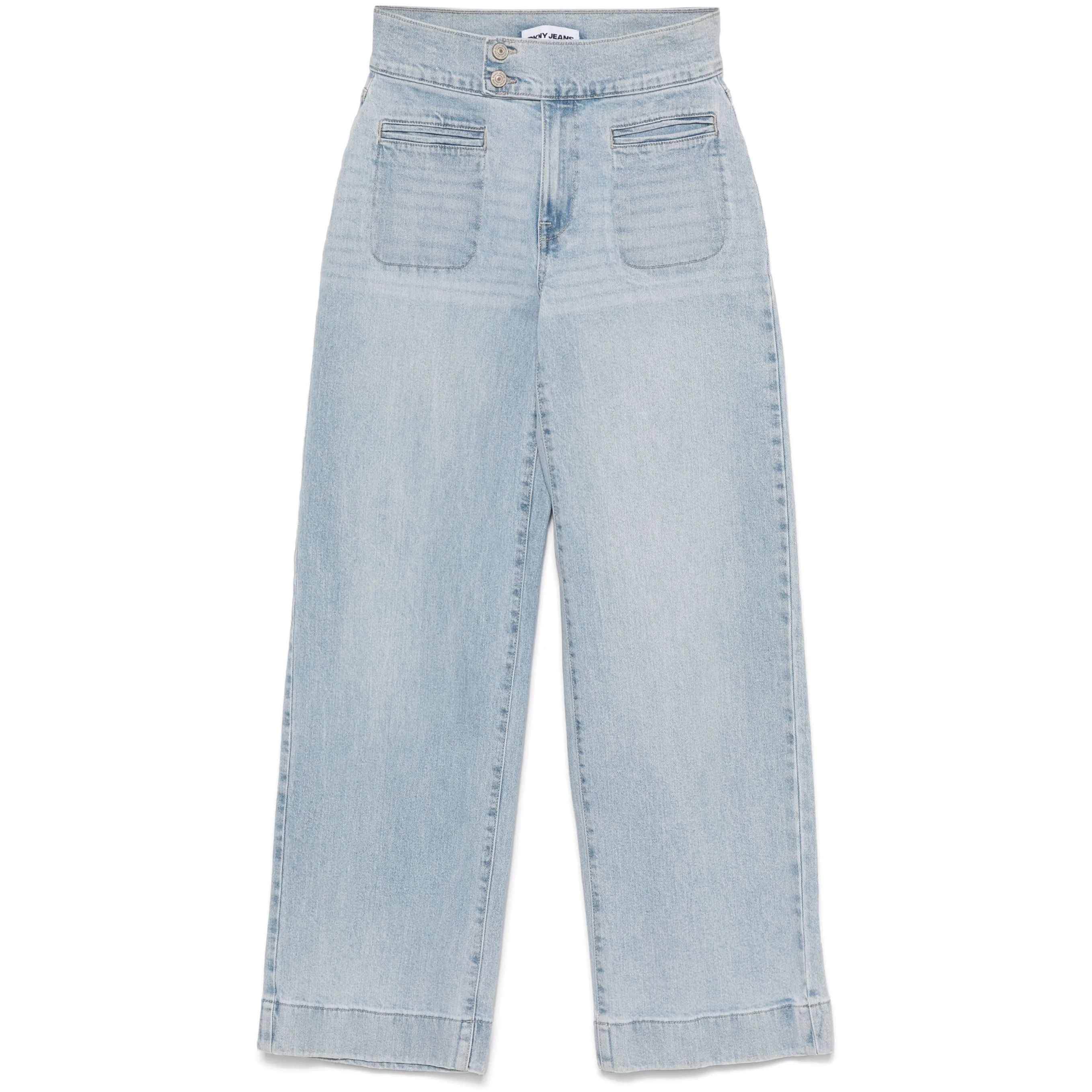 DKNY Tiesūs džinsai moterims, Mėlyna, High rise double but 1