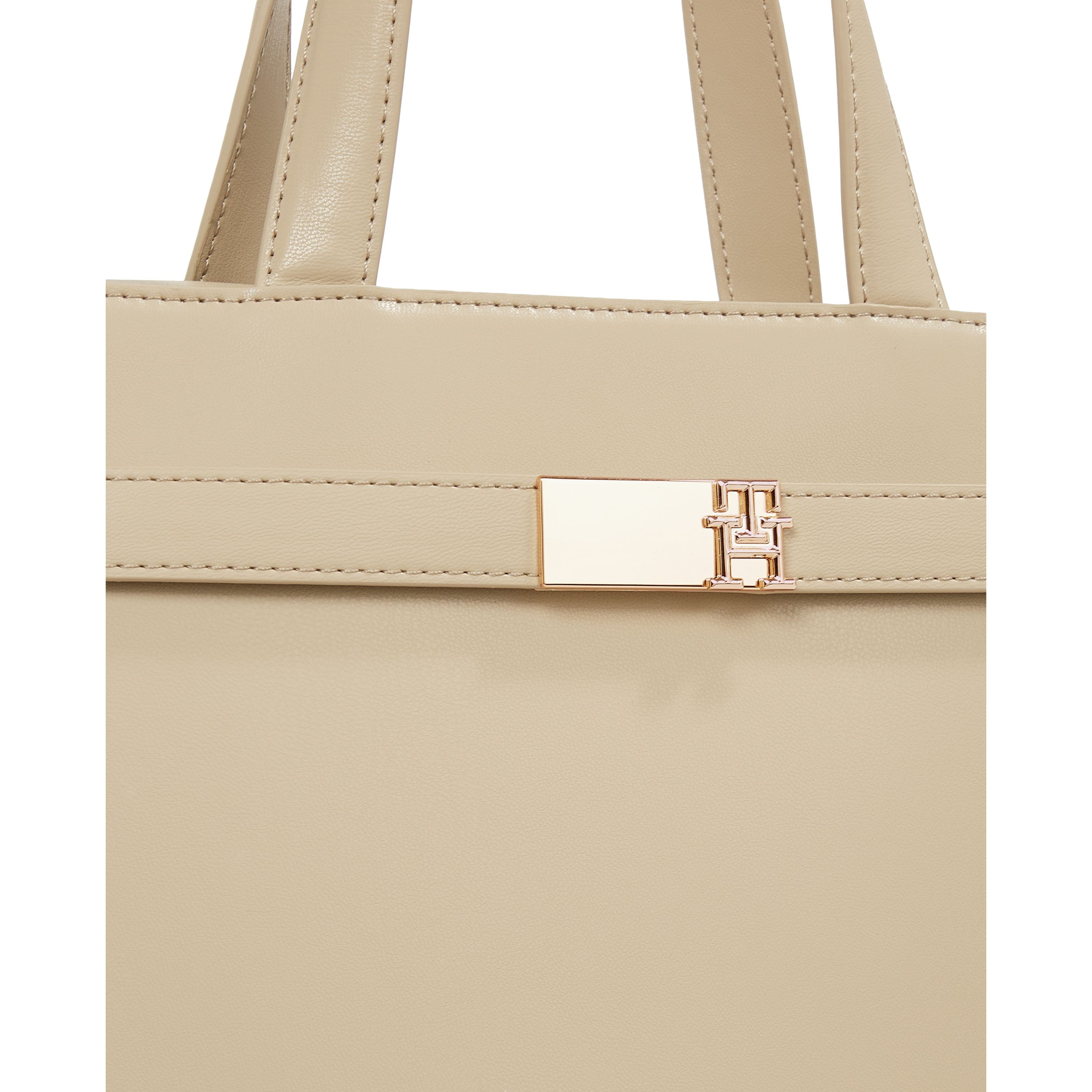 TOMMY HILFIGER Dėklas kompiuteriui moterims, Smėlio, Heritage workbag 3