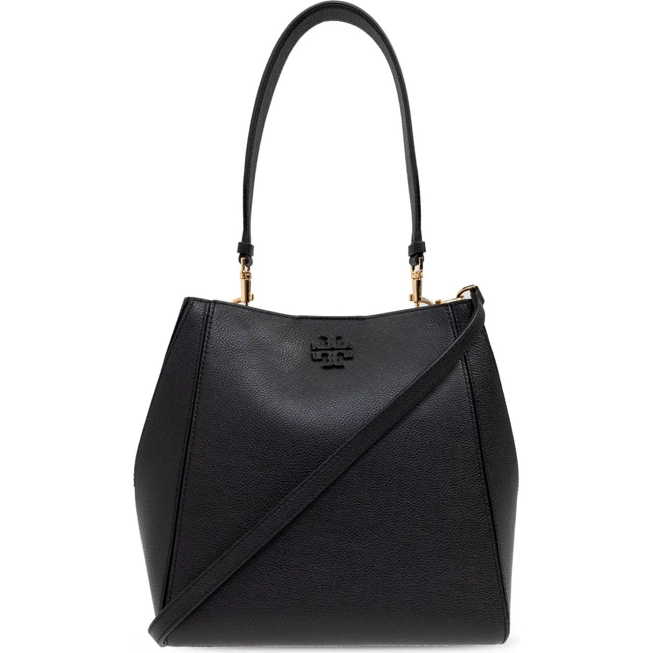 TORY BURCH Pirkinių krepšys moterims, Juoda, Mcgraw bucket bag 1