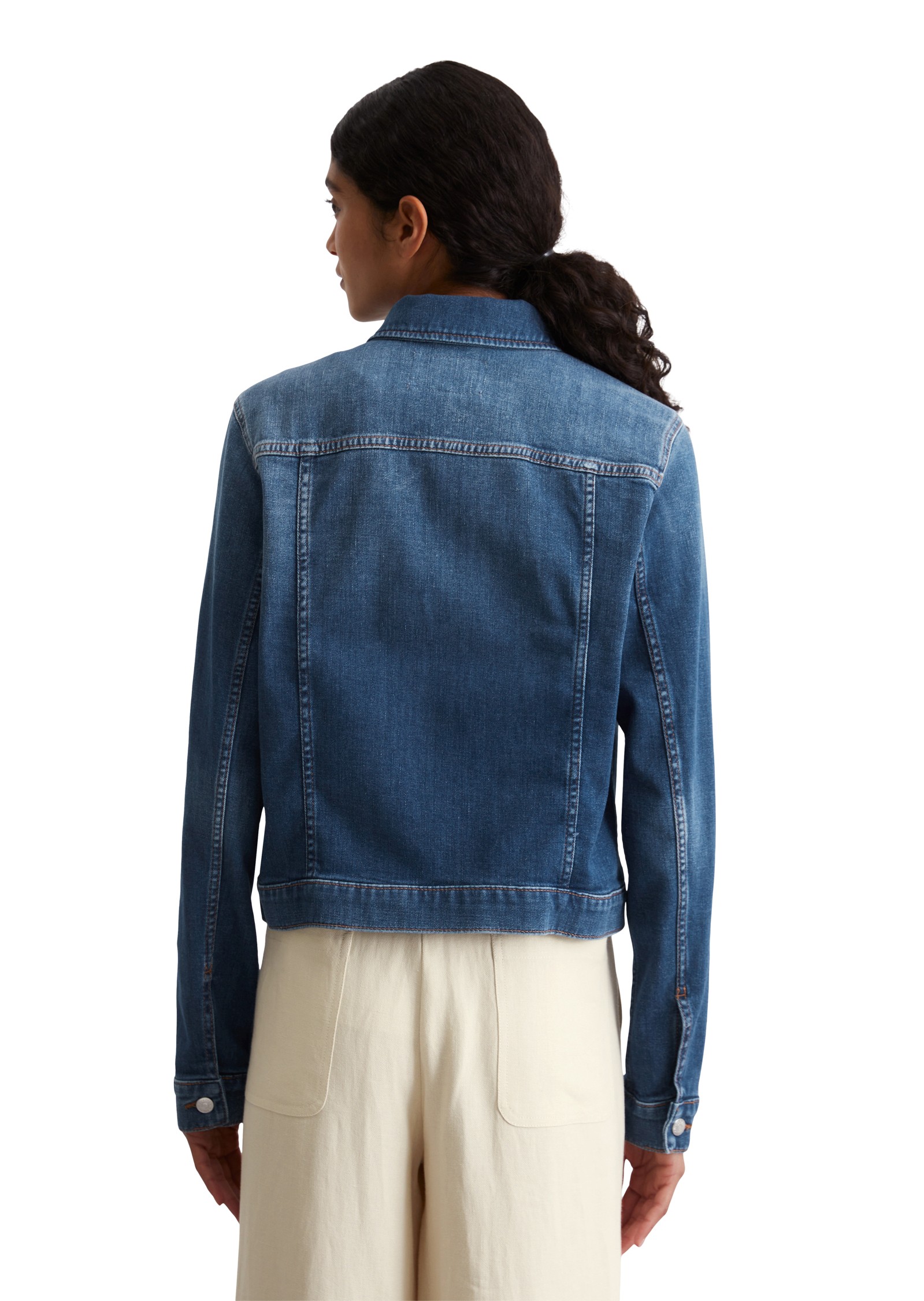 MARC O'POLO Džinsinis švarkas moterims, Mėlyna, Denim jct M03921625035 3