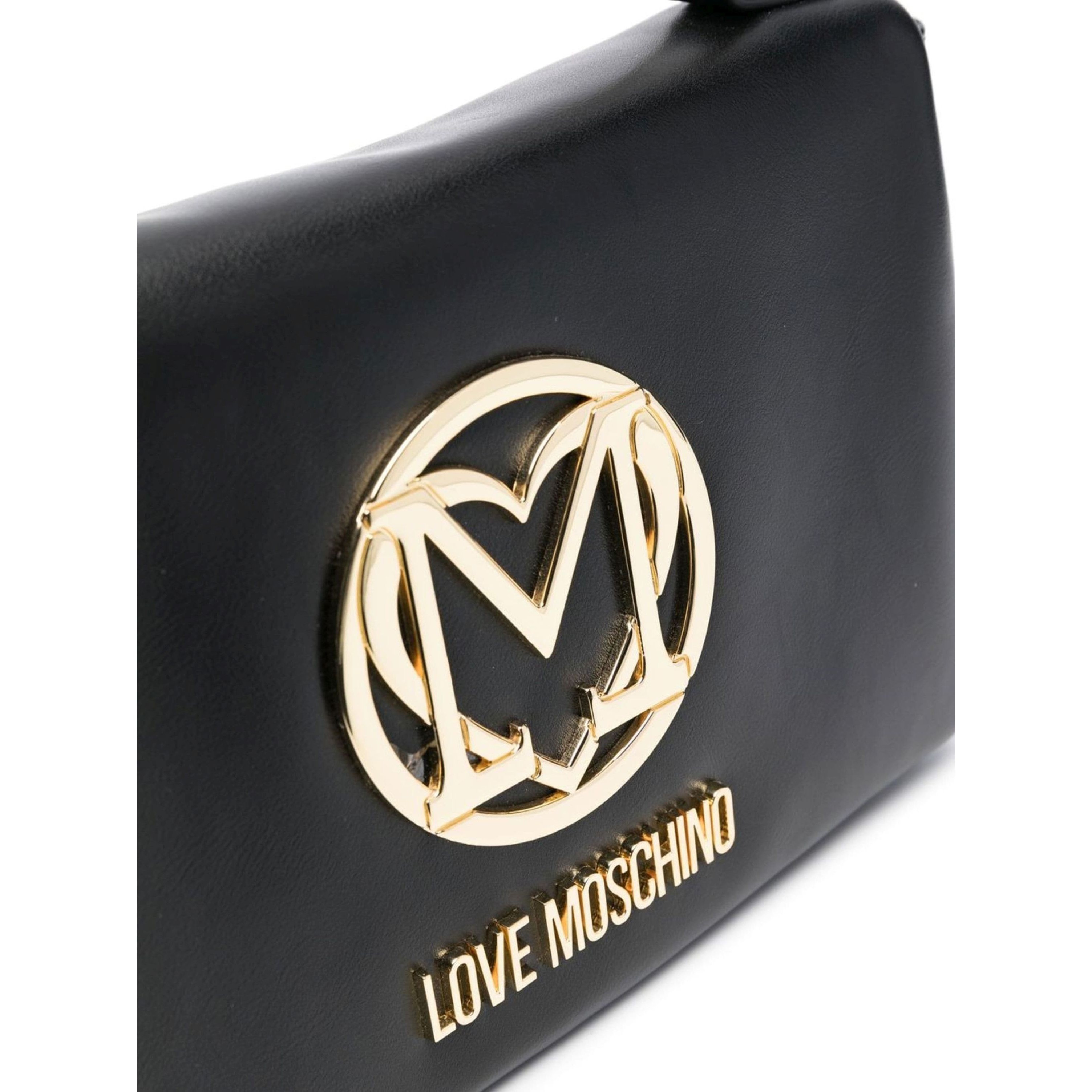 LOVE MOSCHINO Rankinė per petį moterims, Juoda, Top handle crossbody 3