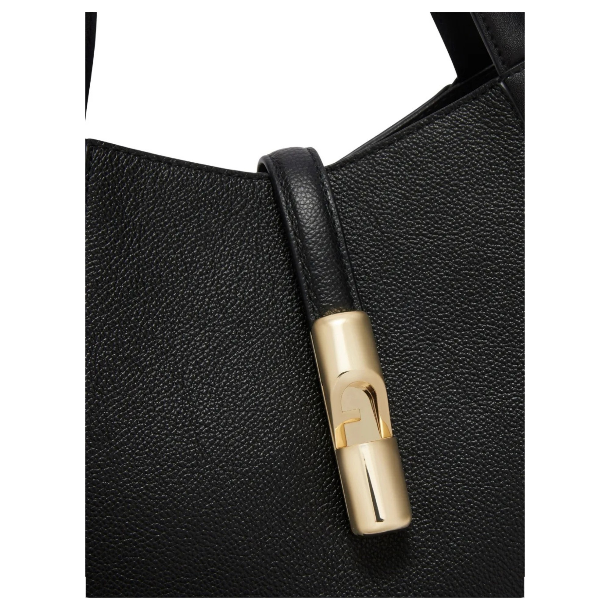 FURLA Pirkinių krepšys moterims, Juoda, Furla goccia l tote 4