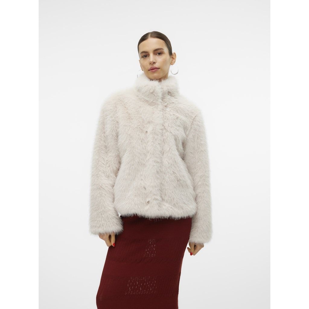 VERO MODA Kailiniai moterims, Rožinė, Monroe short jacket 2