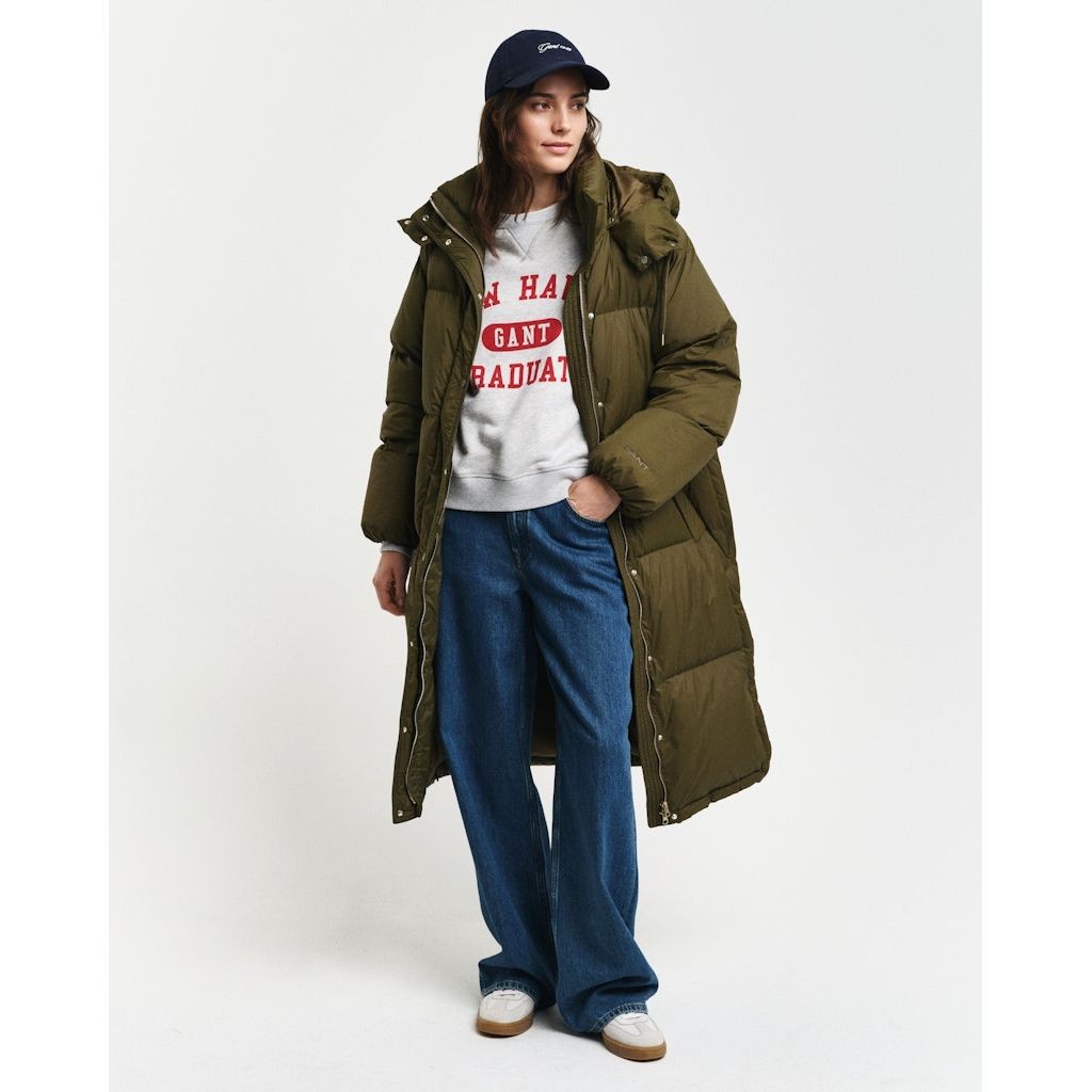 GANT Paltas moterims, Žalia, Full length down coat 2