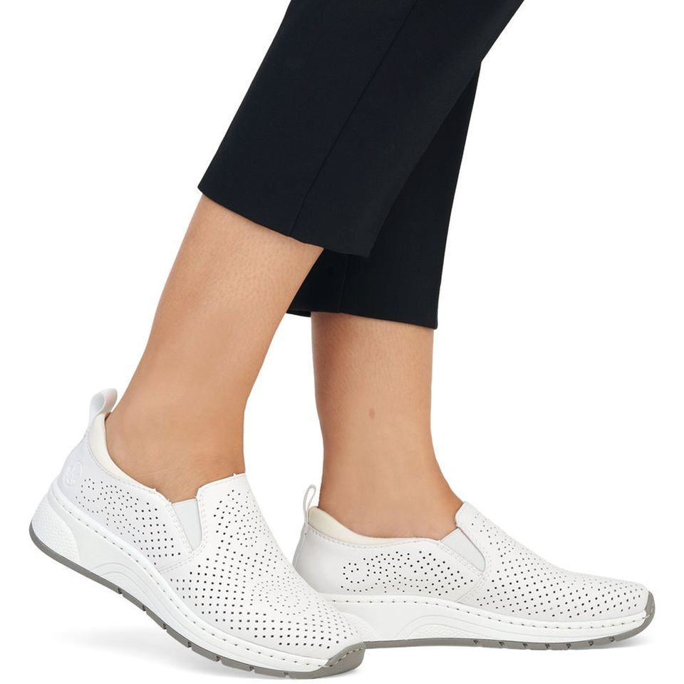 RIEKER Laisvalaikio bateliai moterims, Balta, LEISURE 2