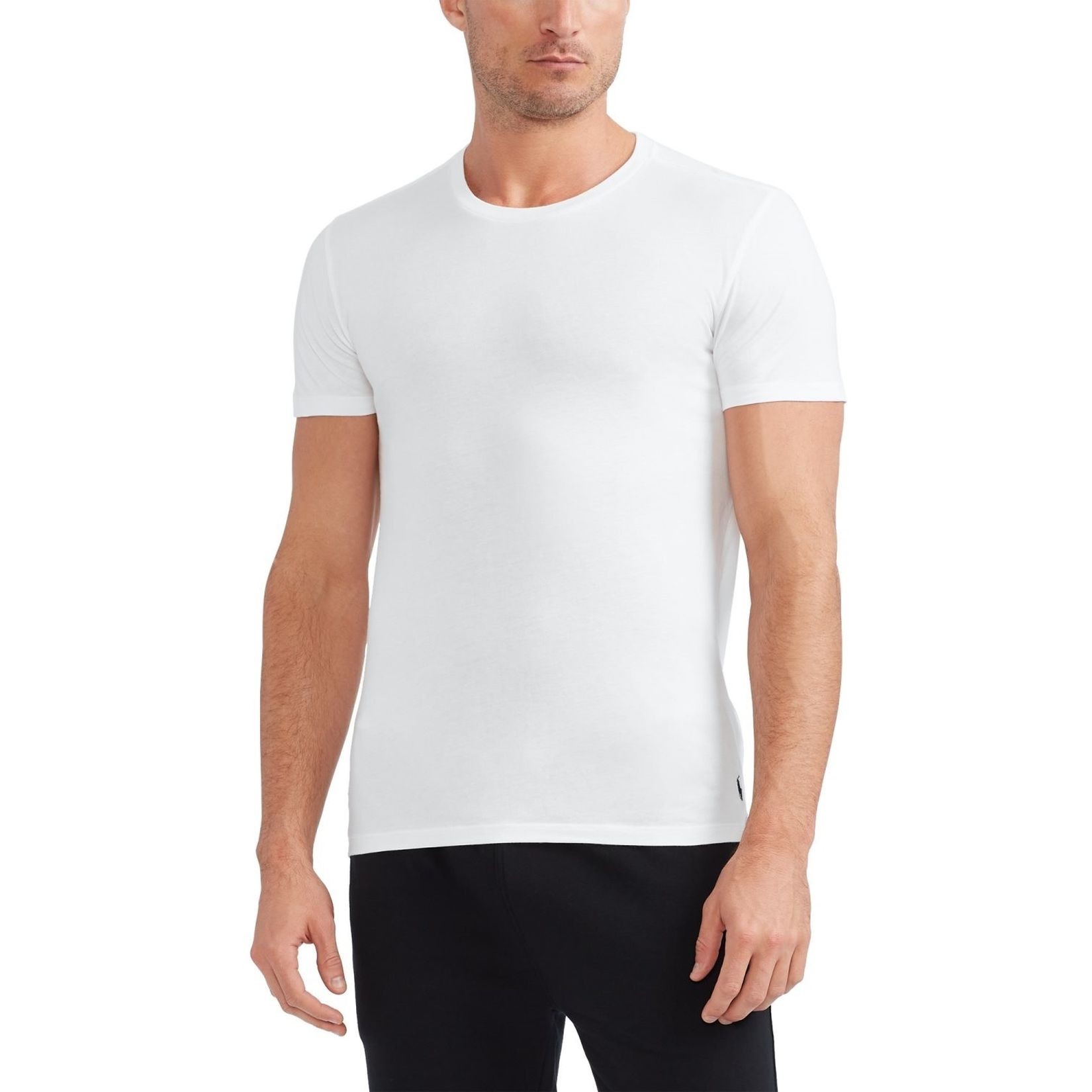 POLO RALPH LAUREN Marškinėliai trump. rankovėmis vyrams, Marga, 3 pack crew neck undershirt 1