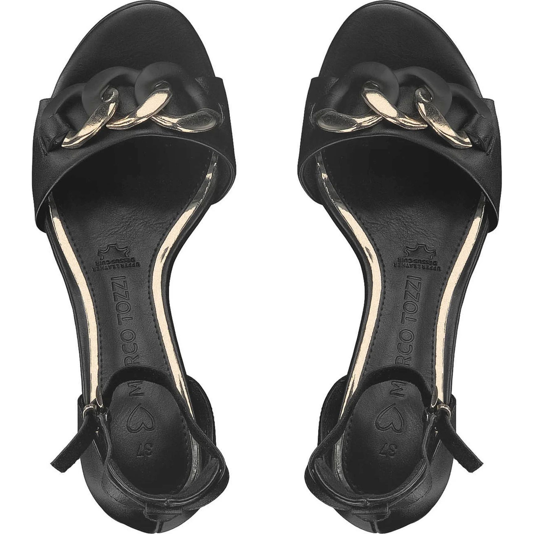 MARCO TOZZI Basutės moterims, Juoda, SANDALS 4