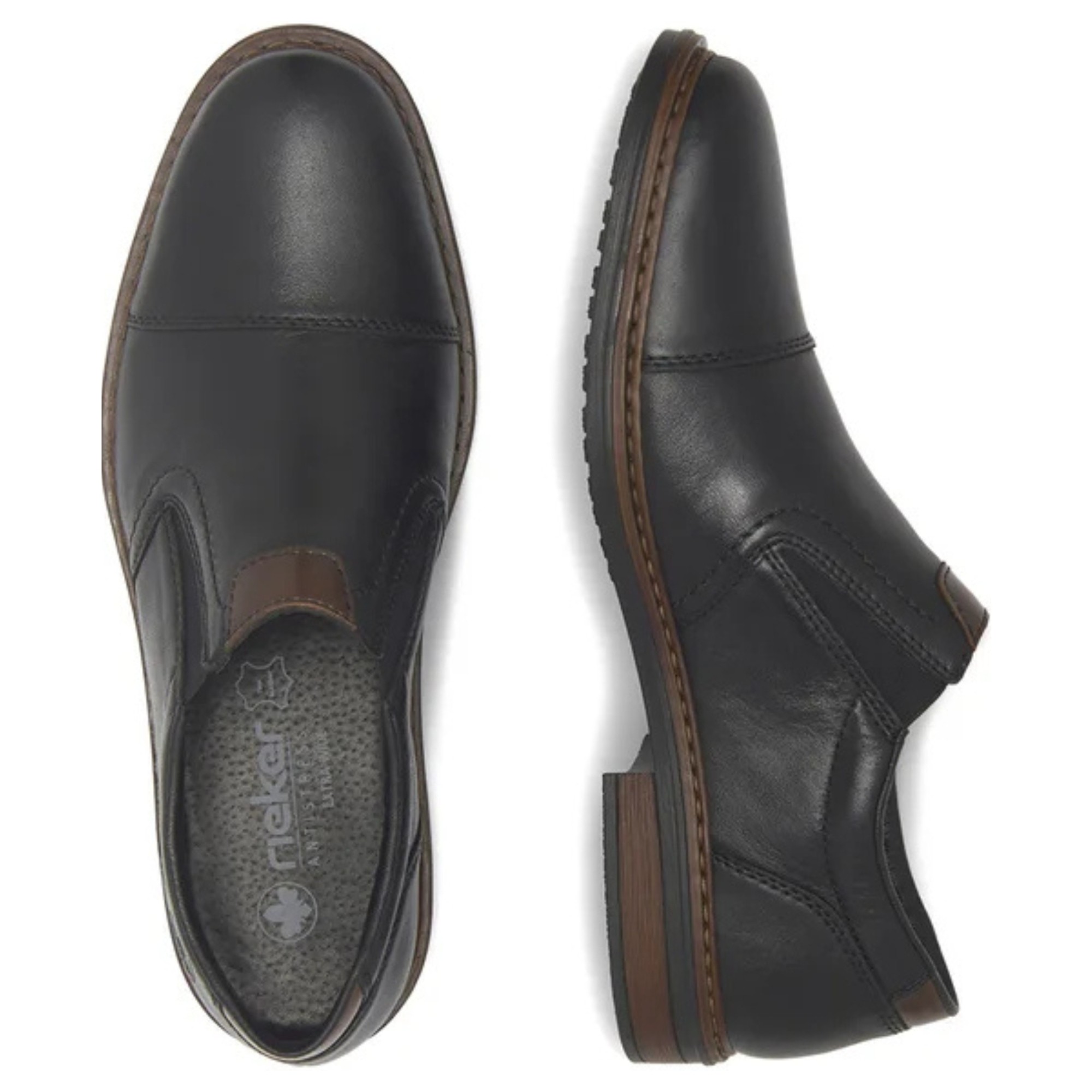 RIEKER Klasikiniai batai vyrams, Juoda 4