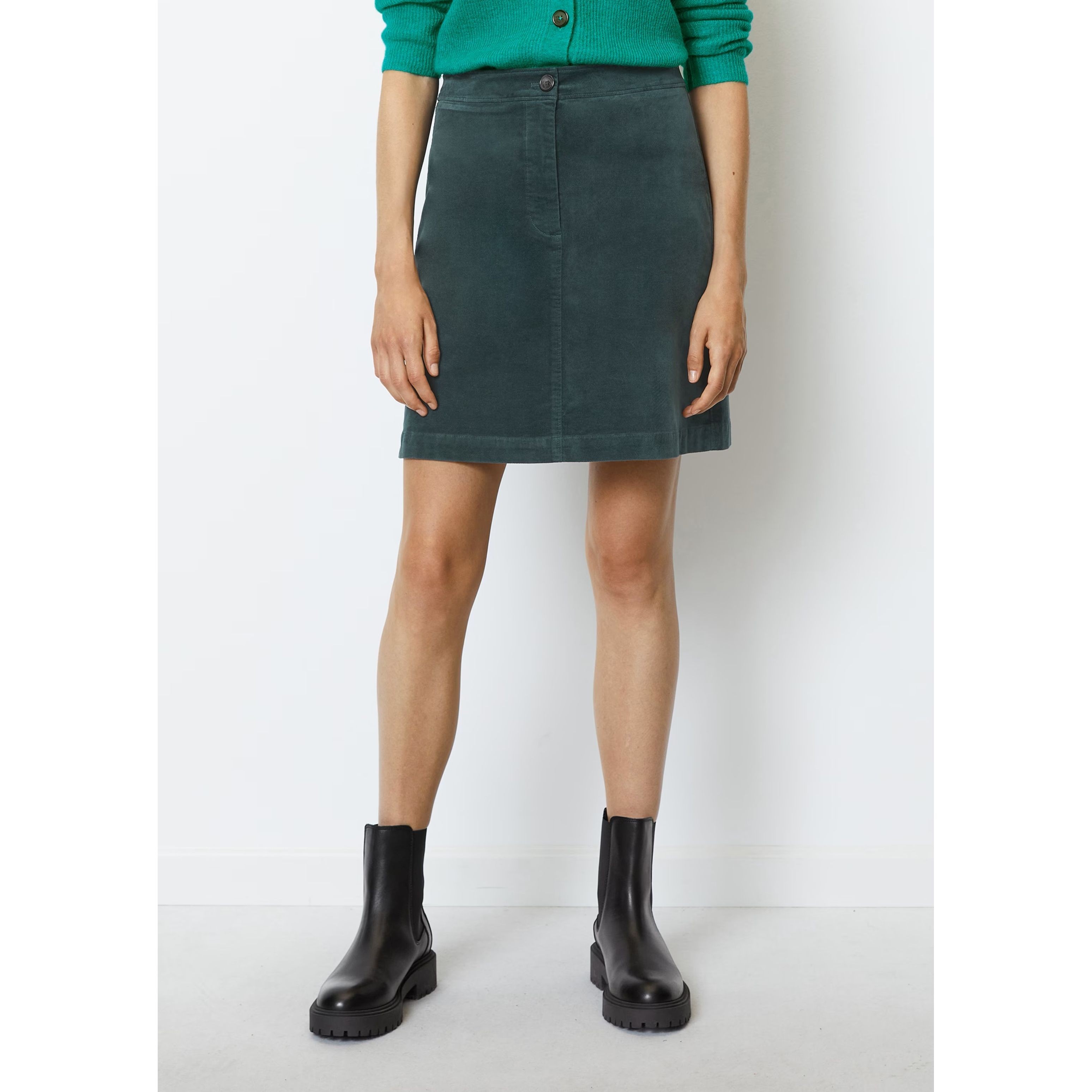 MARC O'POLO Midi sijonas moterims, Žalia 2