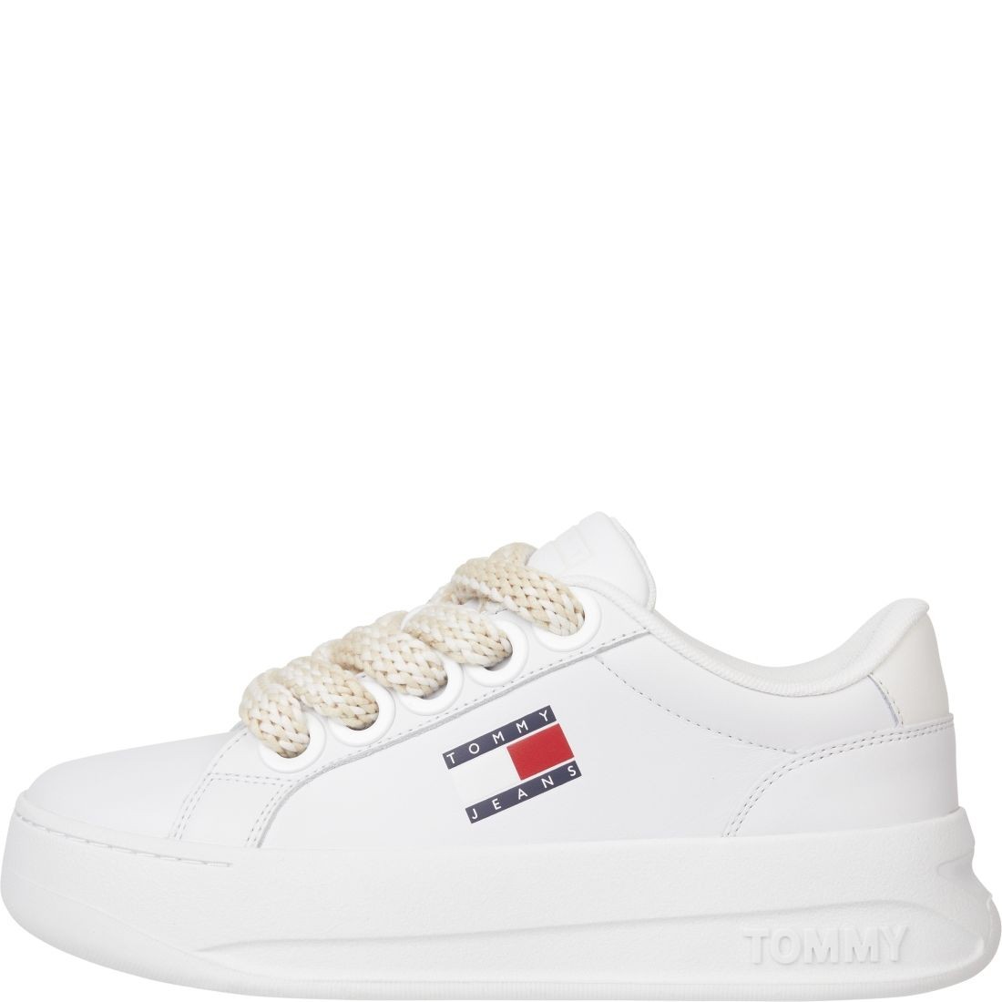 TOMMY JEANS Sportiniai bateliai moterims, Balta, City flatform sport shoe 7