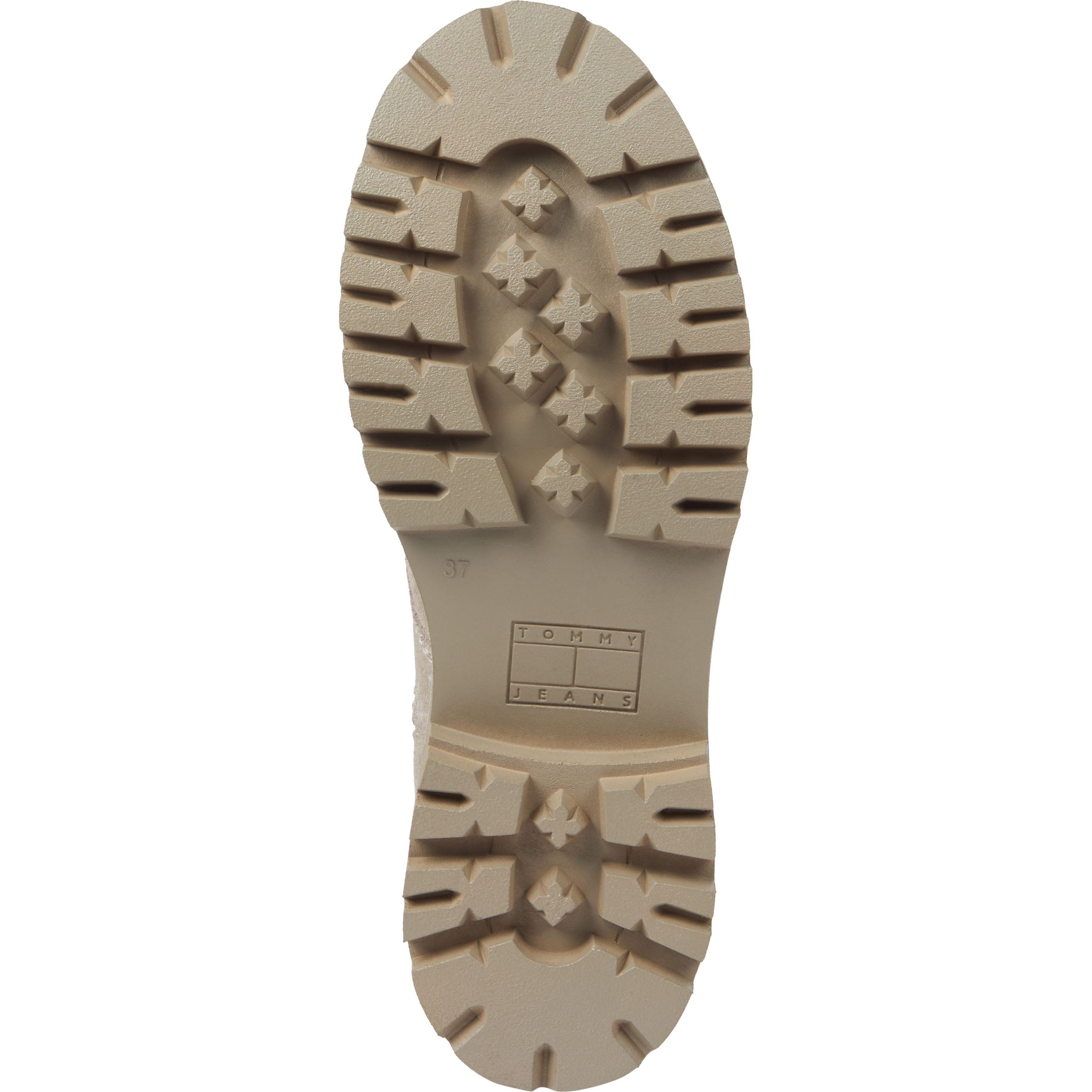 TOMMY JEANS Aulinukai moterims, Smėlio, Urban lace up booties 5