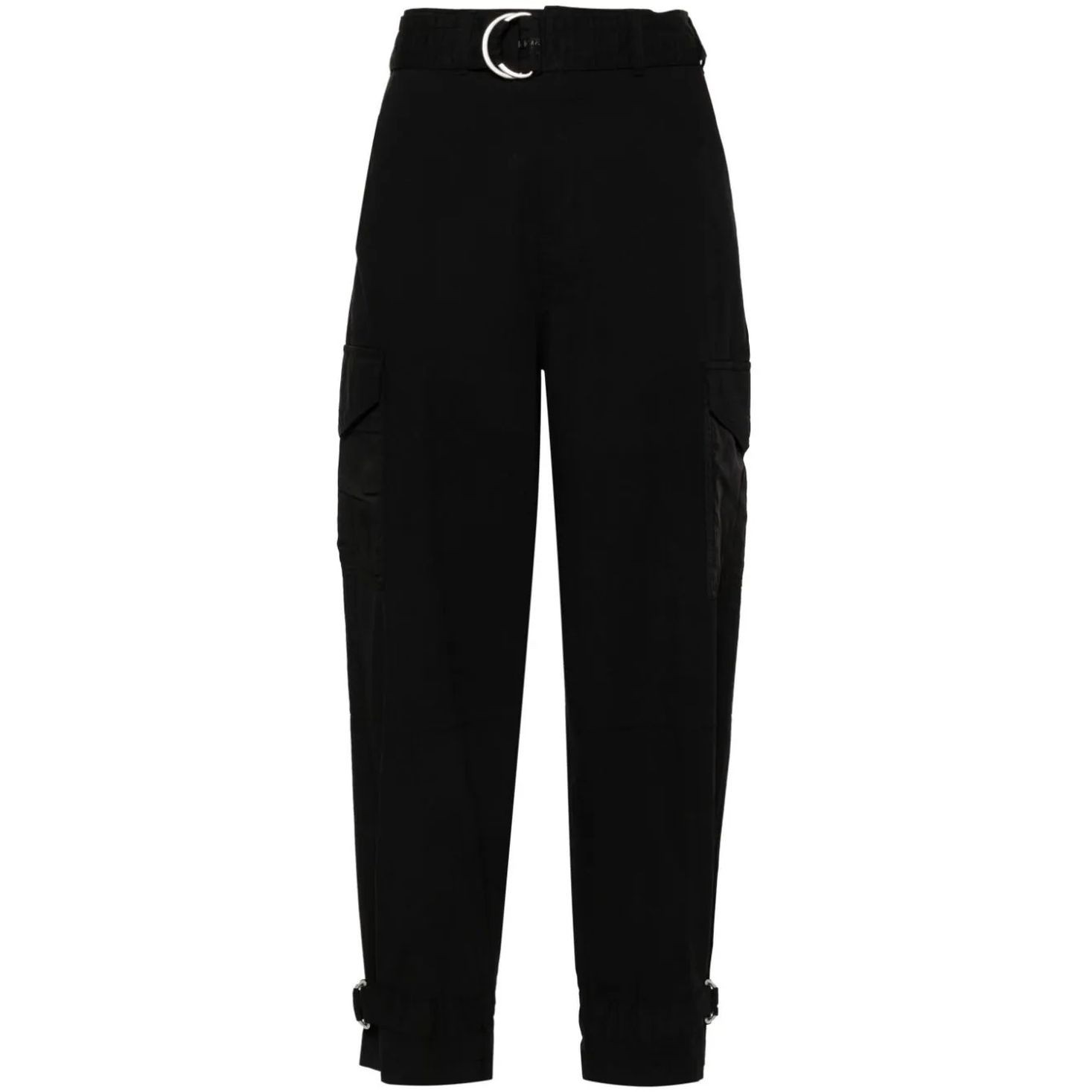 DKNY Laisvalaikio kelnės moterims, Juoda, Mm cargo  logo belt 1