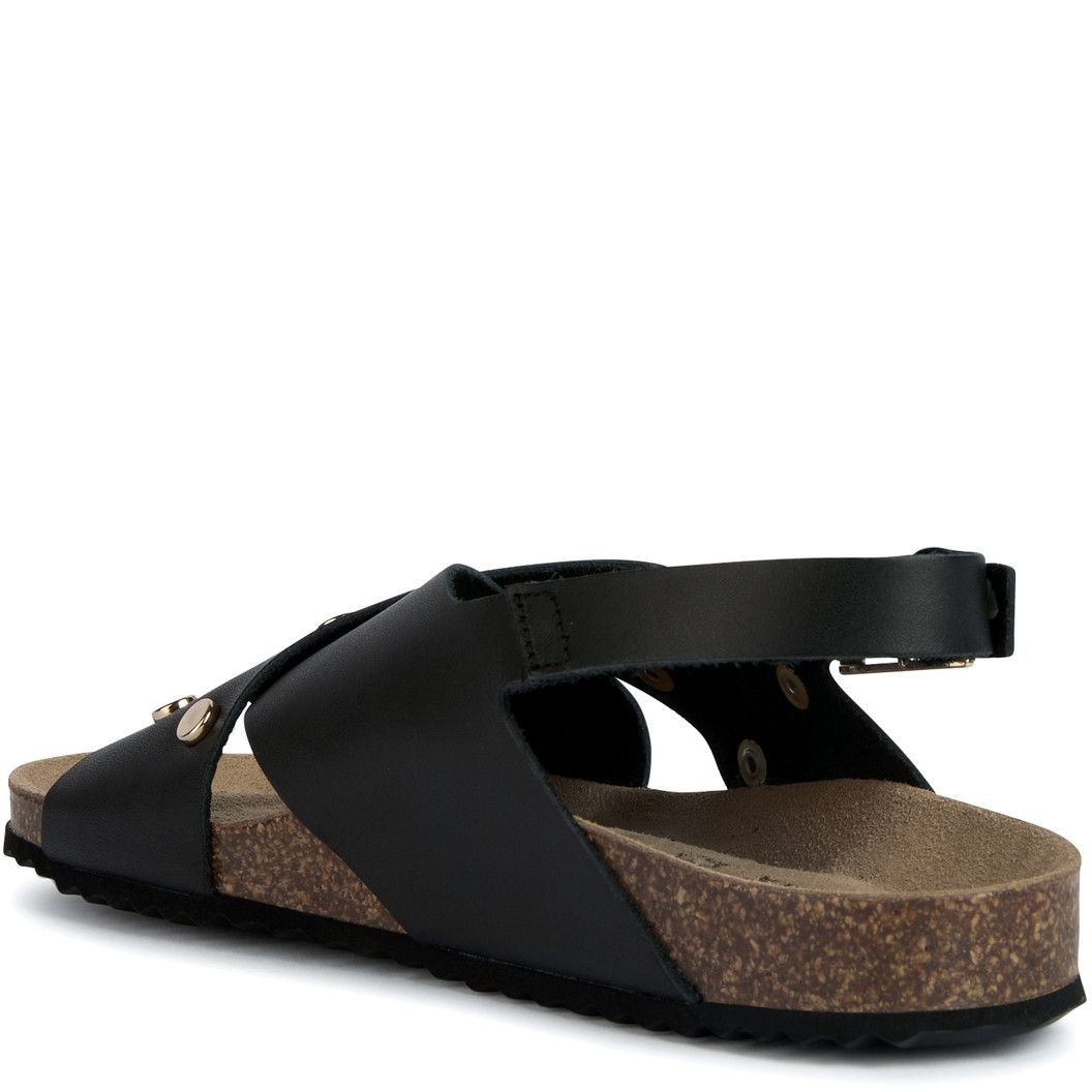 GEOX Basutės moterims, Juoda, BRIONIA SANDALS 3