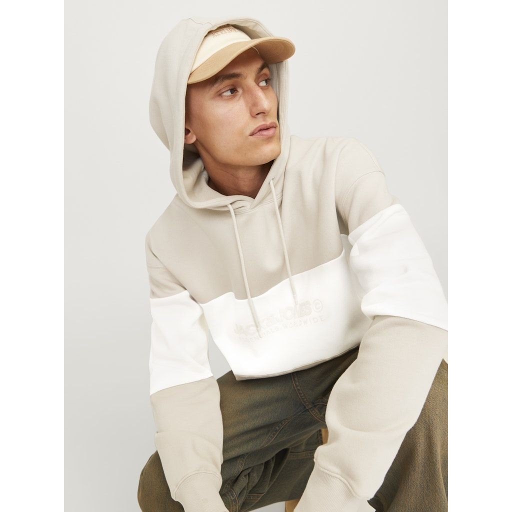 JACK & JONES Džemperis vyrams, Smėlio, Legacy blocking sweat hood 6
