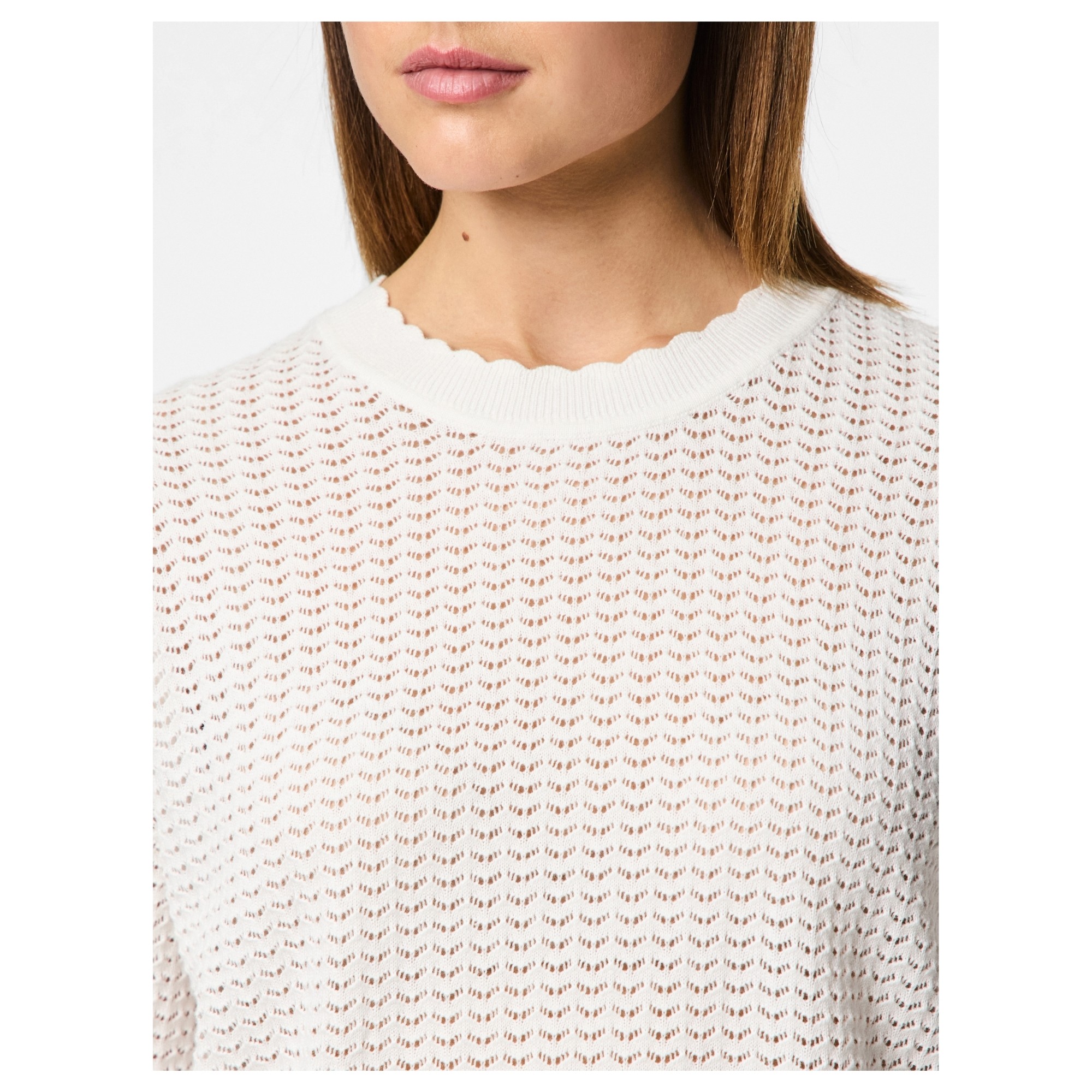 PIECES Megztinis moterims, Balta, Scout 4