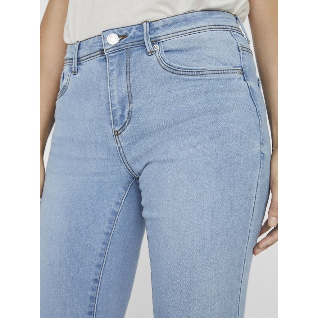 VERO MODA Aptempti džinsai moterims, Mėlyna, VMTANYA MR S PIPING 6