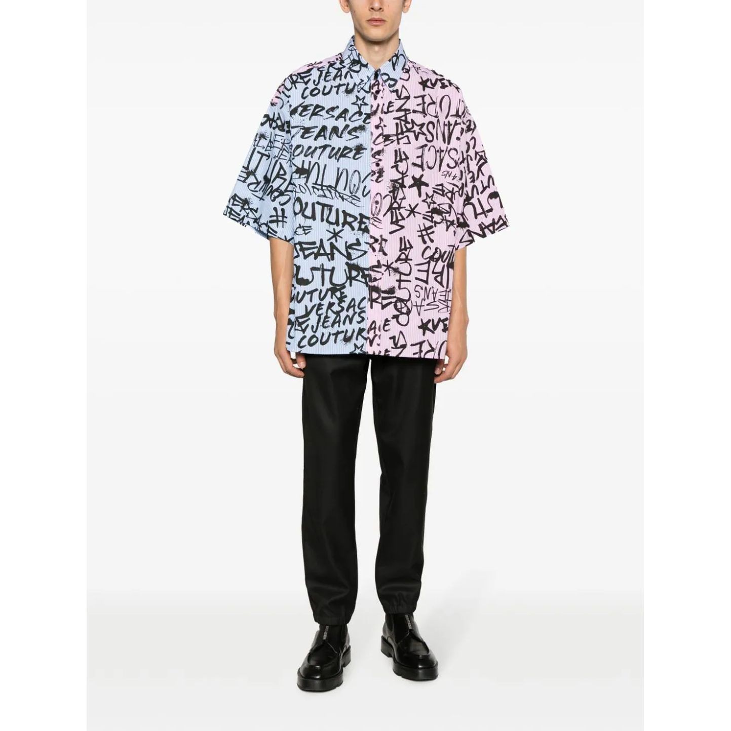 VERSACE JEANS CUTURE Laisvalaikio kelnės vyrams, Juoda, Casual trousers 2