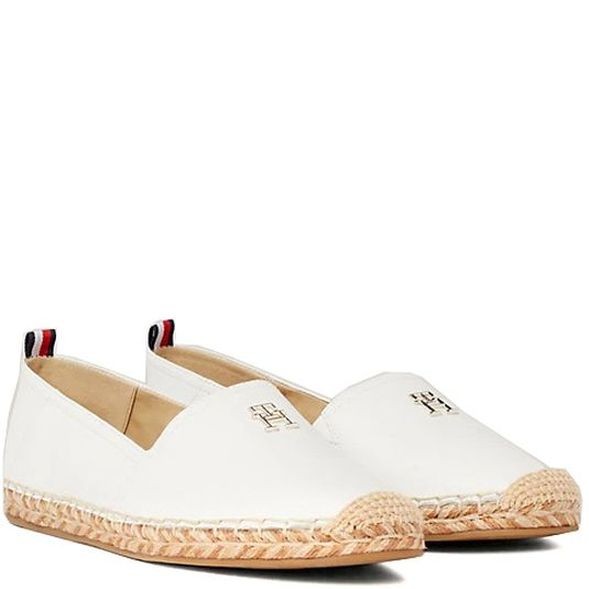 TOMMY HILFIGER Espadrilės moterims, Smėlio, Flat espadrille 1