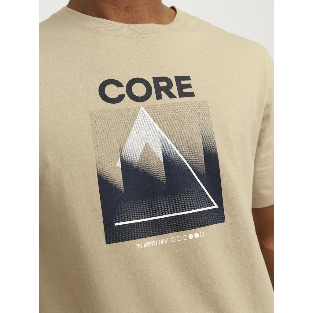 JACK & JONES Marškinėliai vyrams, Ruda, JCOSTAR TEE SS CREW 5