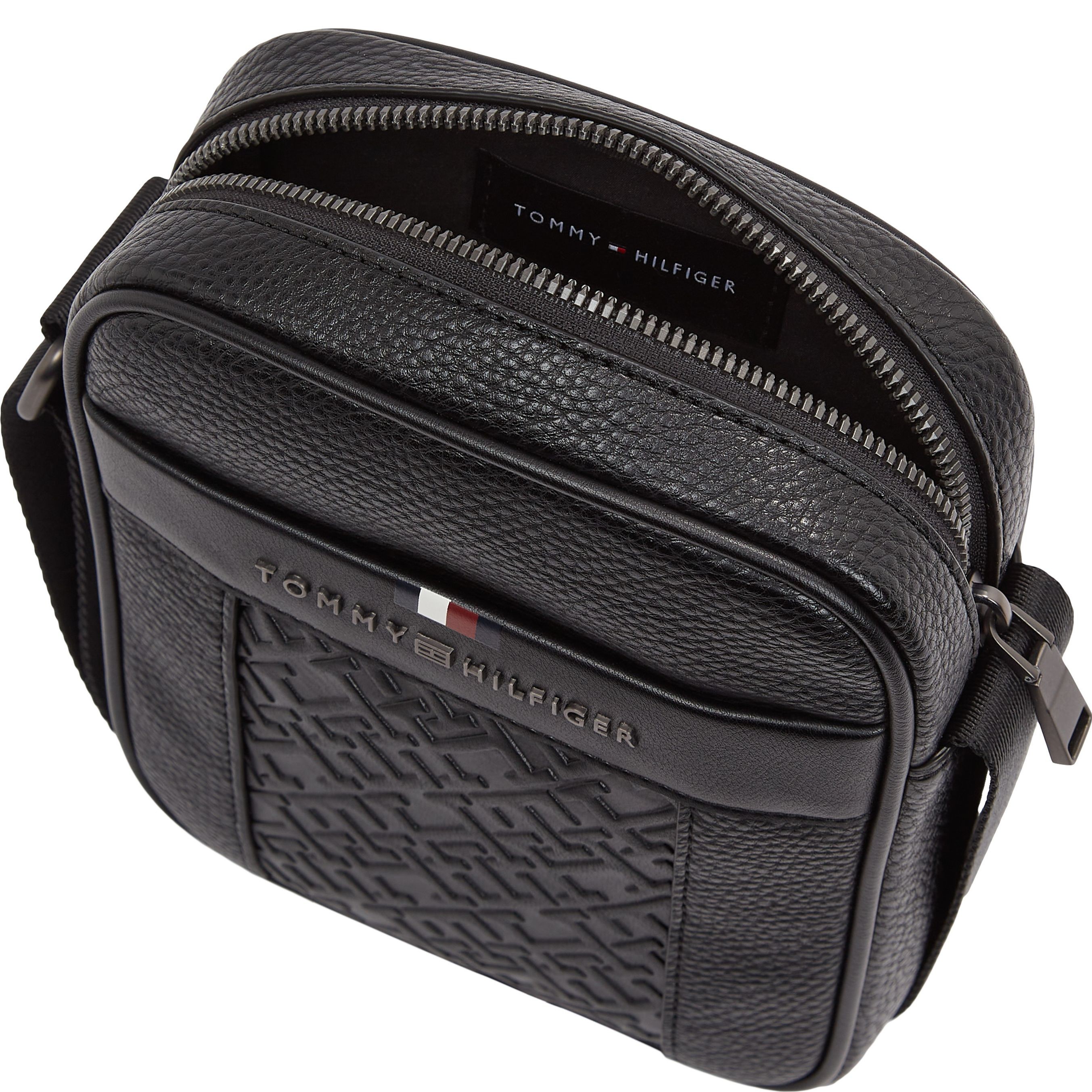 TOMMY HILFIGER Rankinė per petį vyrams, Juoda, Central mono mini reporter 5