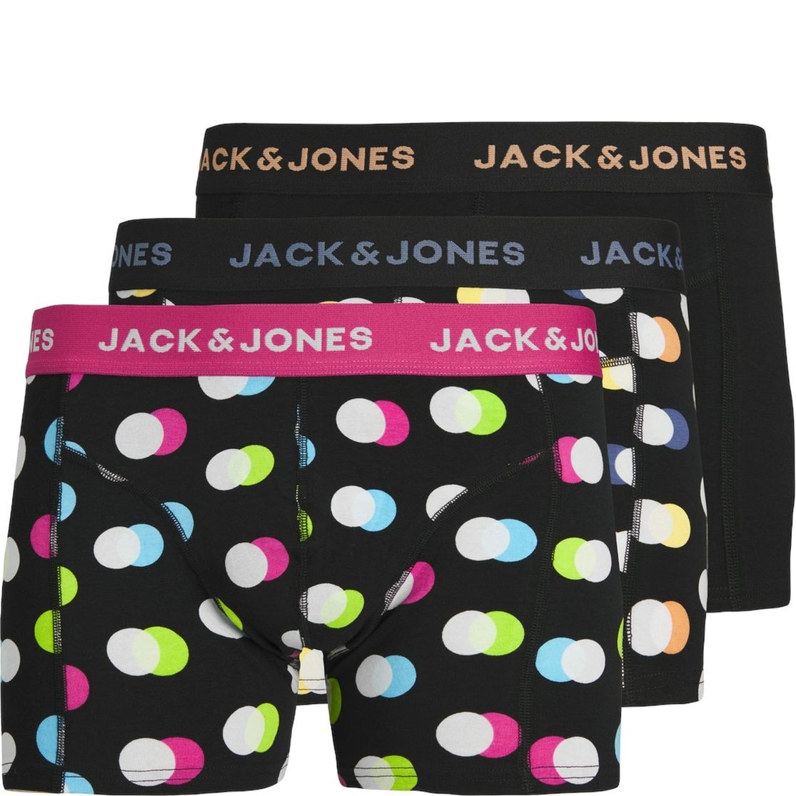 JACK & JONES Ilginti apatiniai vyrams, Marga, Reese trunks 3 pack 1