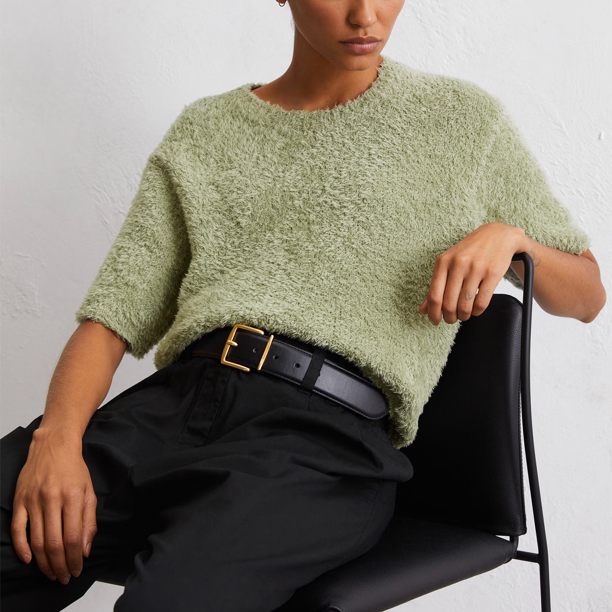 MARC O'POLO Megzta palaidinė moterims, Žalia, 506604562011 Knit Top 2