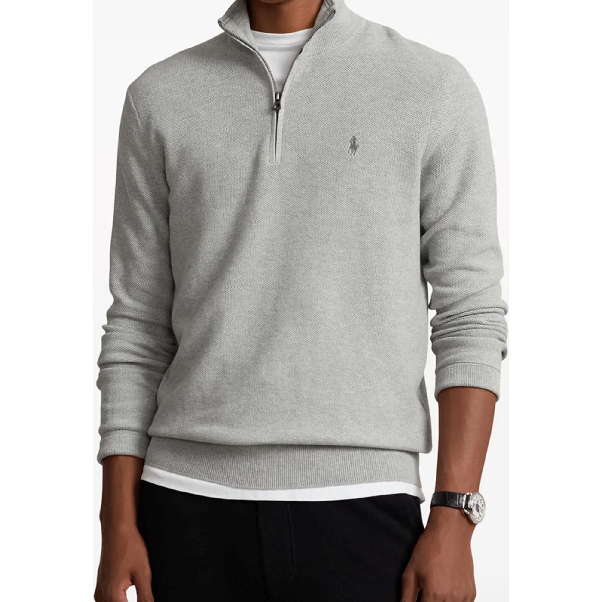 POLO RALPH LAUREN Megztinis vyrams, Pilka, Ls hz-long sleeve-pullover 2