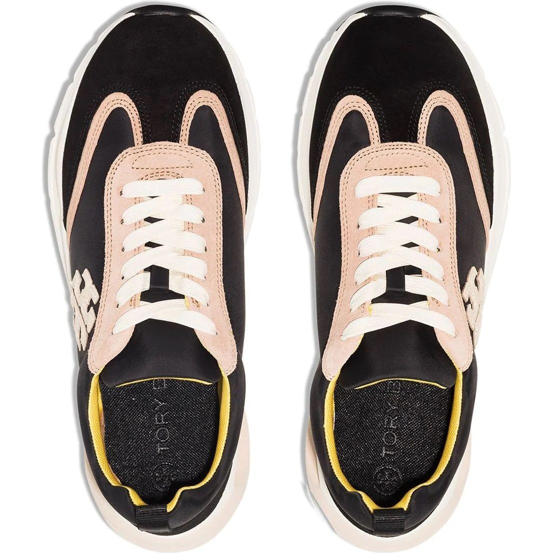 TORY BURCH Sportiniai bateliai moterims, Juoda, Good luck trainer 3