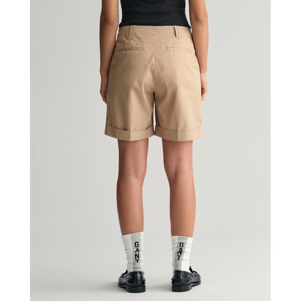 GANT Šortai moterims, Chaki, REL LIGHTWEIGHT CHINO SHORTS 3