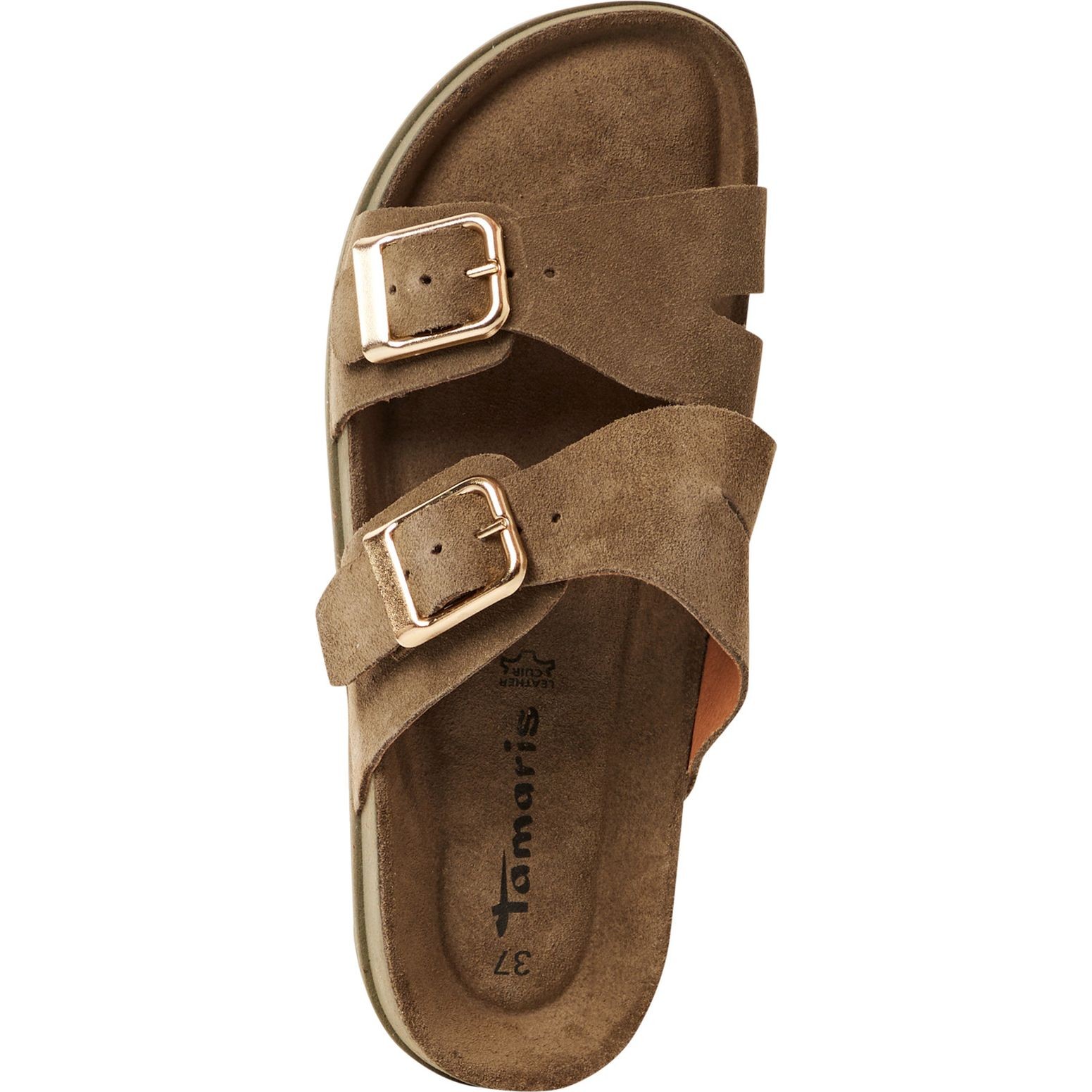 TAMARIS Šlepetės moterims, Žalia, Footbed styles sandals 4