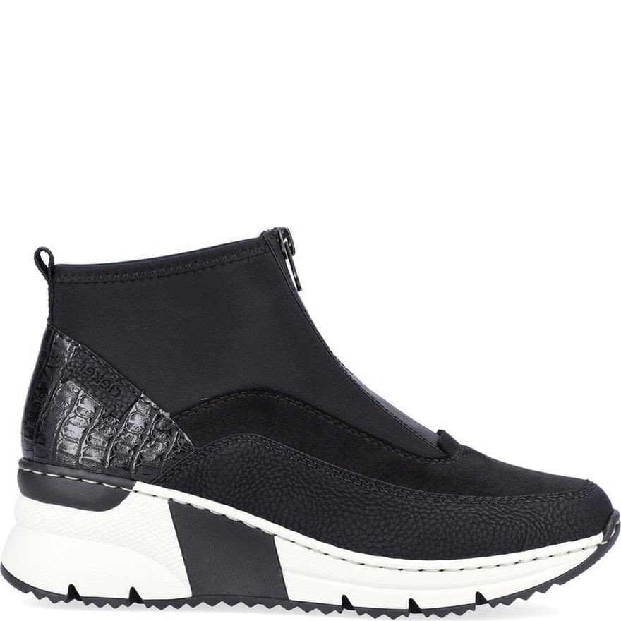 RIEKER Aulinukai moterims, Juoda, Ladies short boots 2