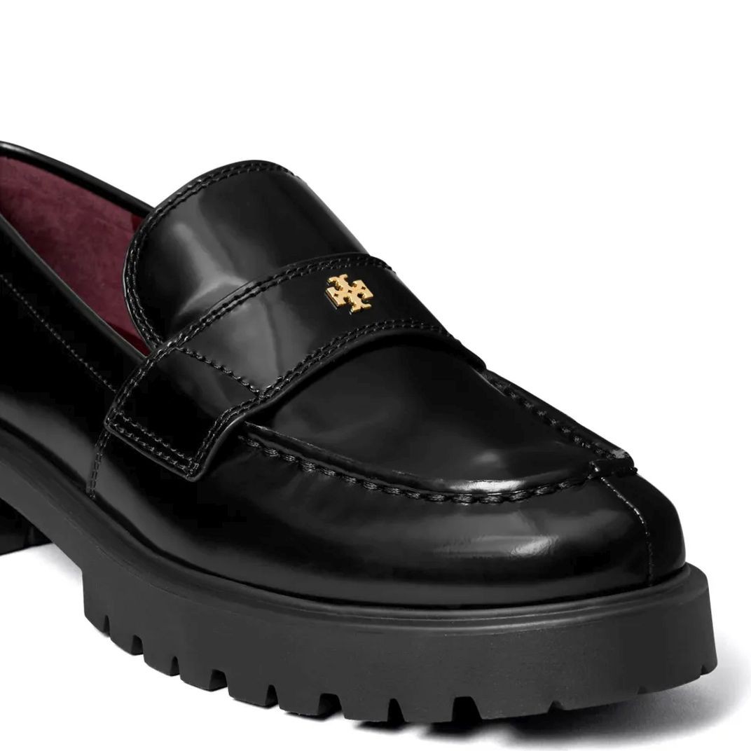TORY BURCH Loaferiai moterims, Juoda, Classic lug loafer 3