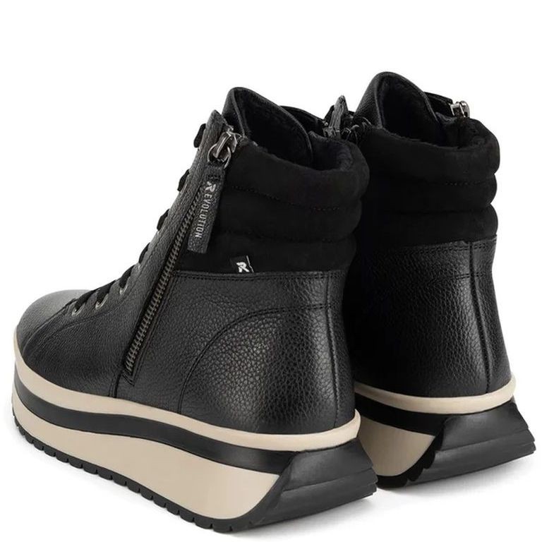 RIEKER EVOLUTION Aulinukai moterims, Juoda, Ladies mid height boots 3
