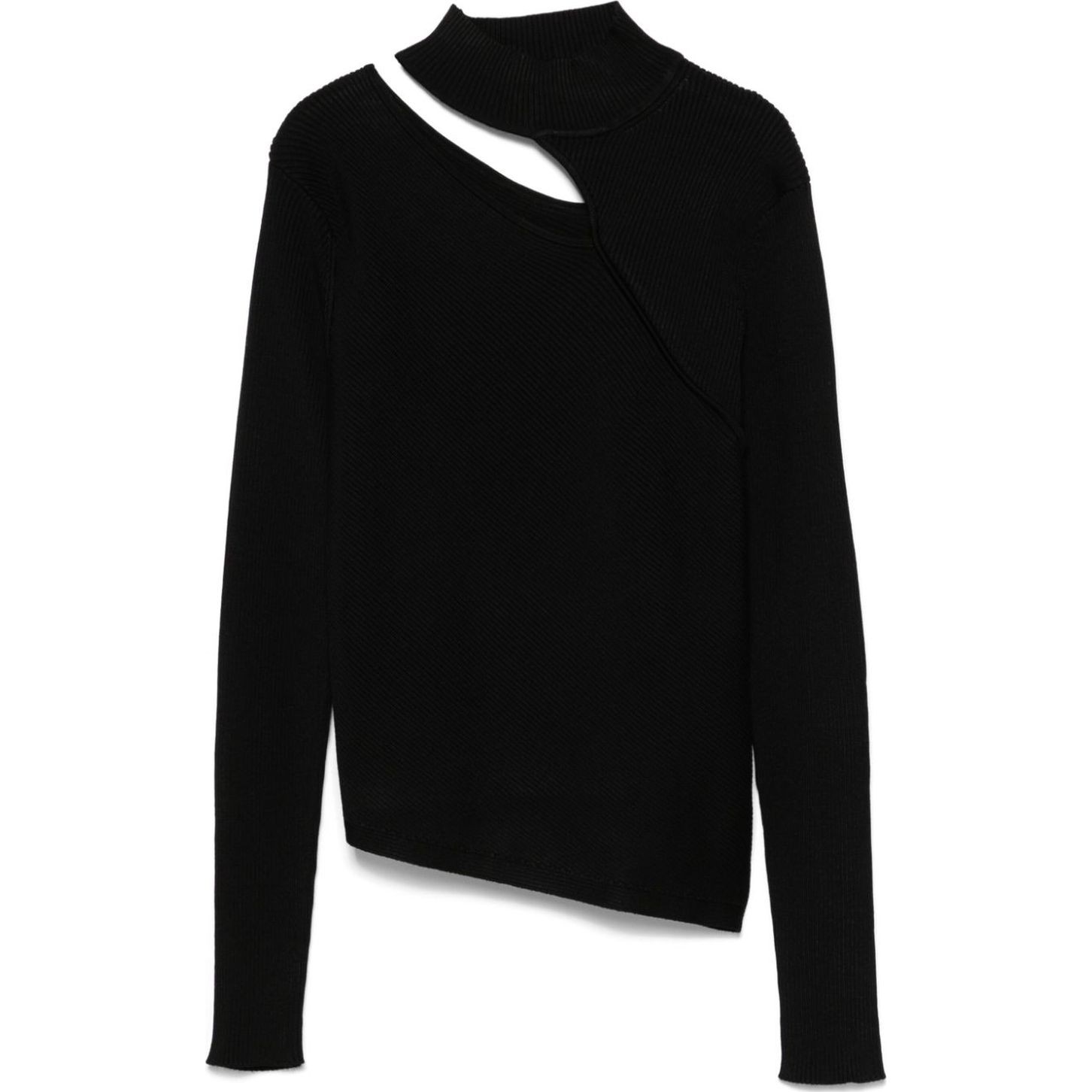 DKNY Megztinis moterims, Juoda, L/s cutout mck nck sweater 1