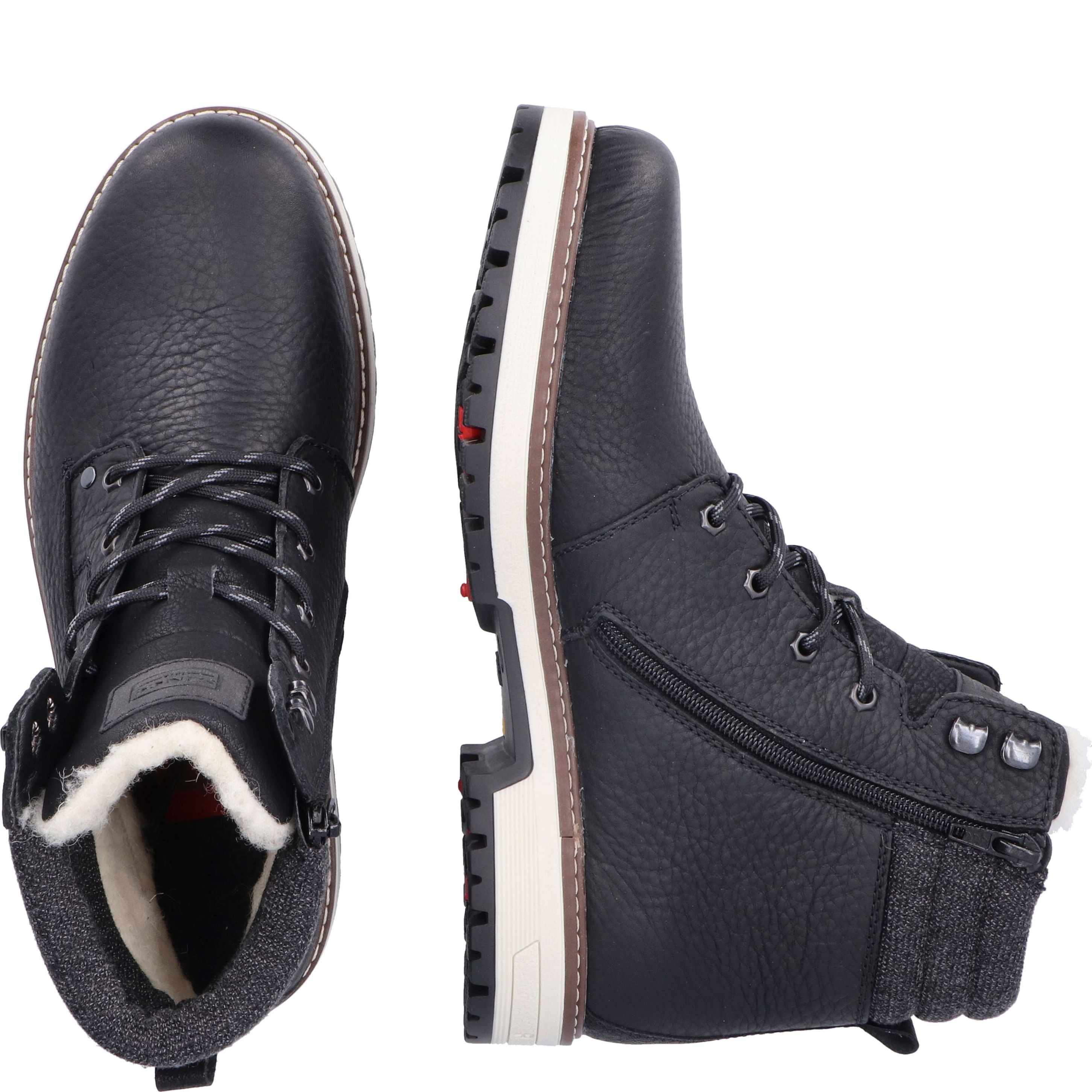 RIEKER Aulinukai vyrams, Juoda, BOOTIES 9