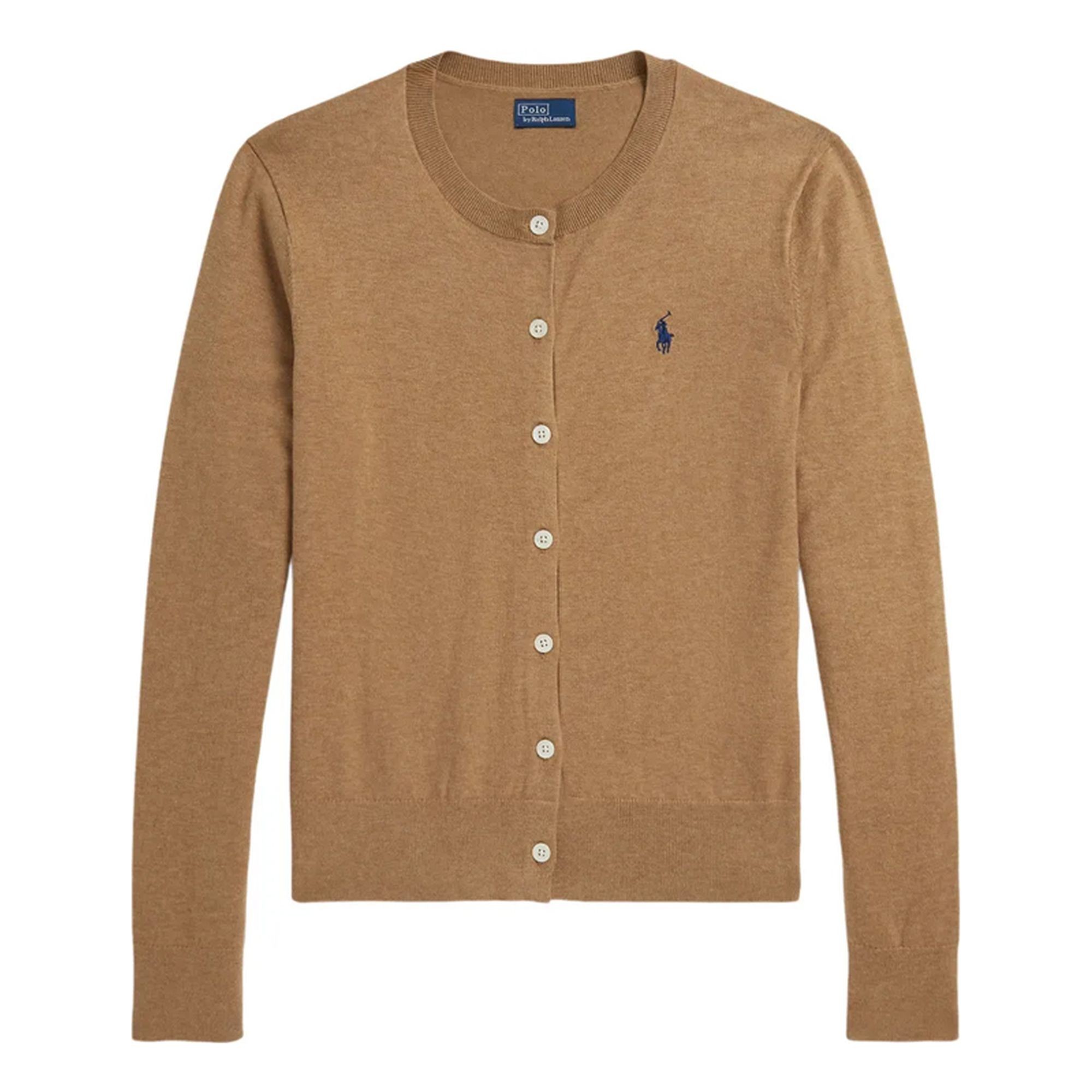 POLO RALPH LAUREN Kardiganas moterims, Ruda, Cardigan-long sleeve-cardigan 1