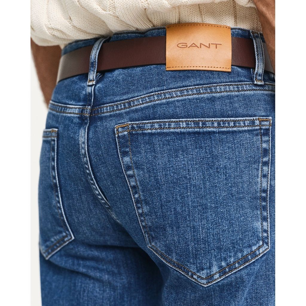 GANT Regular džinsai vyrams, Mėlyna, Reg clean wash jeans 4