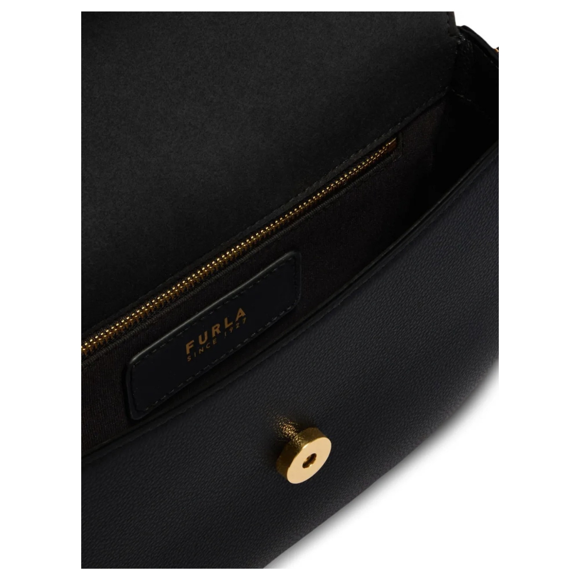 FURLA Rankinė per petį moterims, Juoda, Furla moonlight crossbody 4