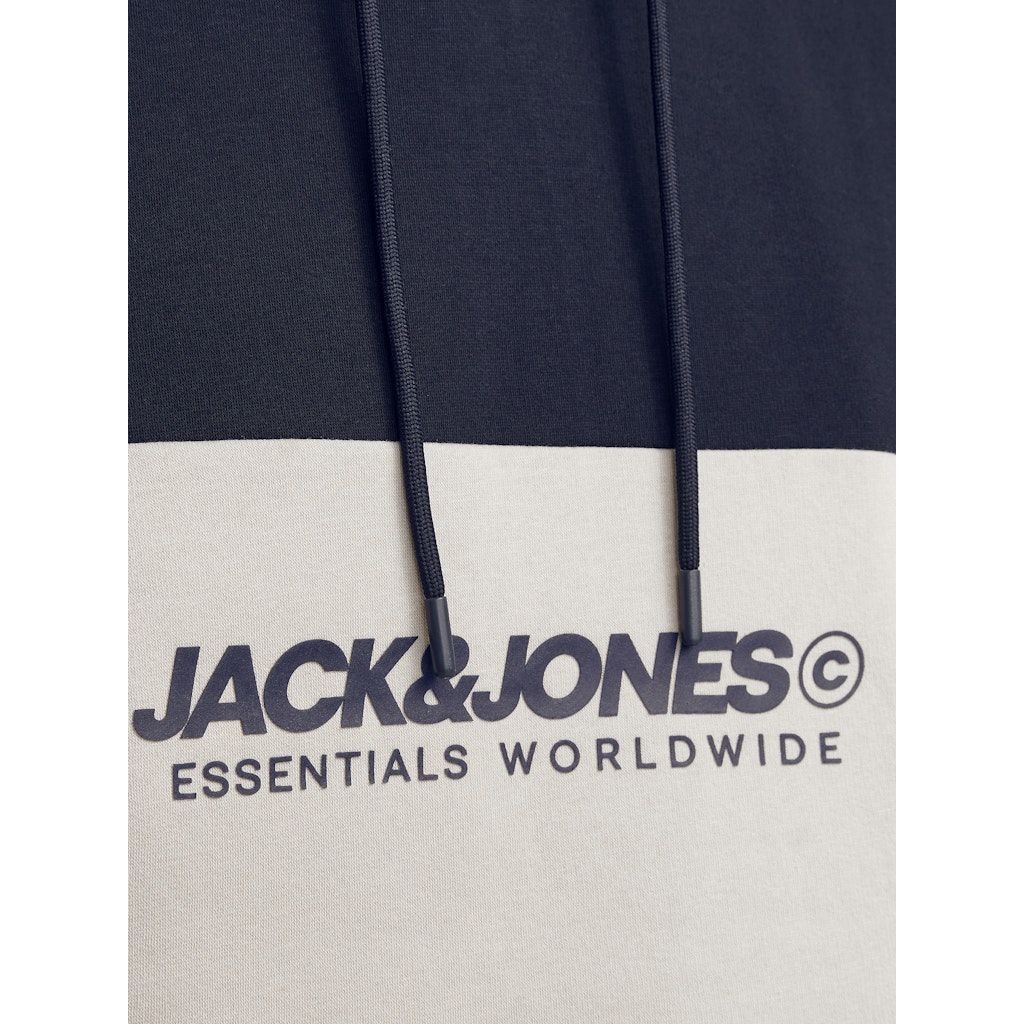 JACK & JONES Džemperis vyrams, Mėlyna, Legacy blocking sweat hood 2