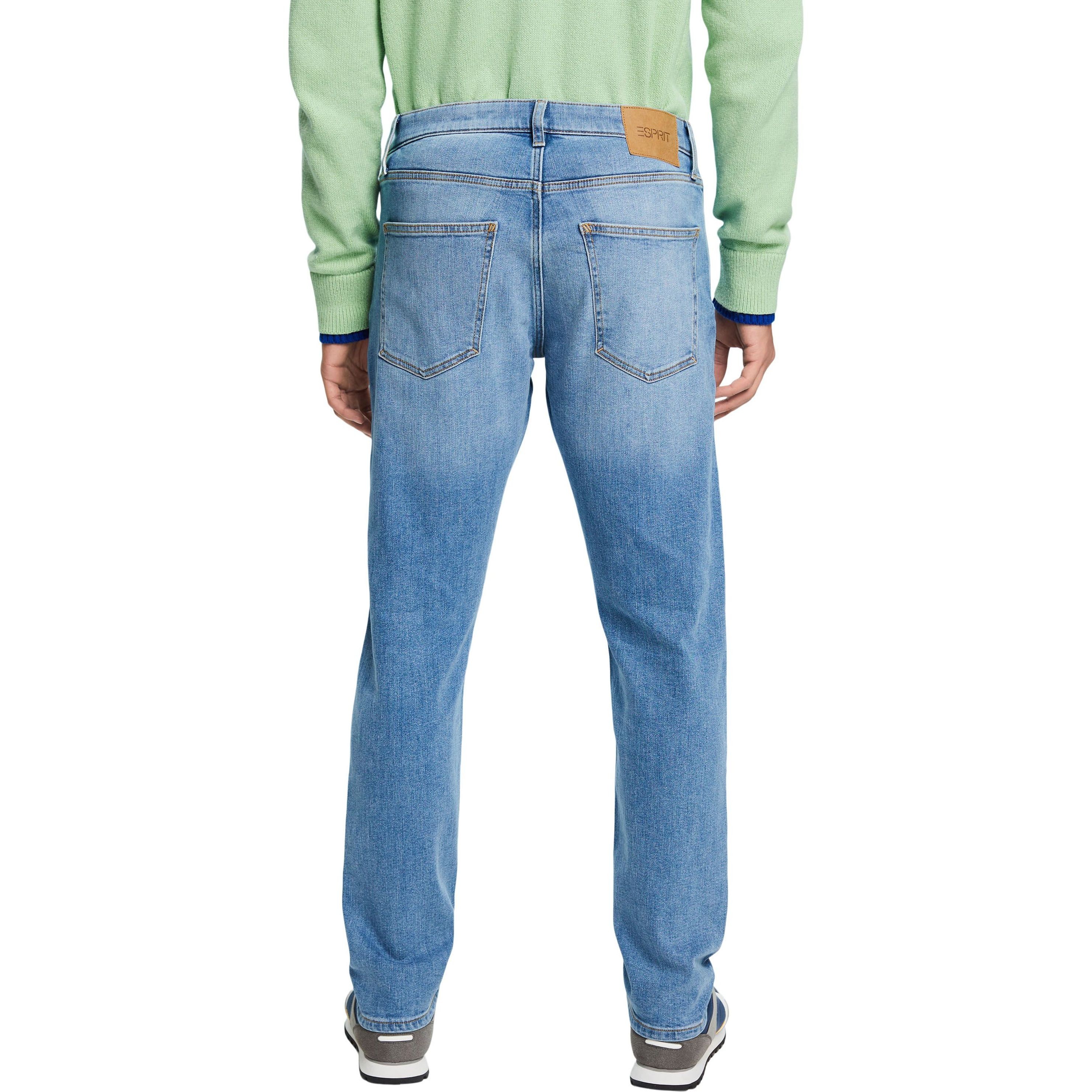 ESPRIT Slim džinsai vyrams, Mėlyna, Mid-Rise Slim Jeans 3