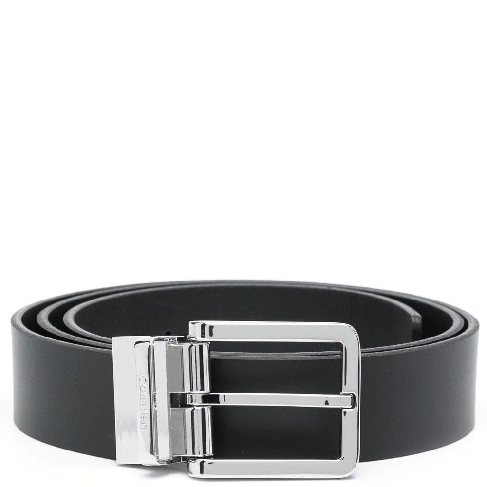 CALVIN KLEIN Diržas vyrams, Juoda, 2BUCKLE CLEAN PLAQUE 1